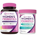 Doctor's Recipes Women's Probiotics Bundle, Feminine Health and GI Support, No Gluten, Pro 50 Billion (60 Capsules) & 70 Billion (30 Capsules)