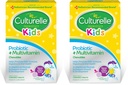 Culturelle Kids Probiotic + Complete Multivitamin Chewable for Kids,Ages 3+,Digestive Health,Oral Health&Immune Support-with 11 Vitamins&Minerals,Including Vitamin C,D3-&Zinc,30 Count (Pack of 2)