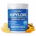 H.Pylori Support Probiotic 100 Billion CFU - Lactobacillus Reuteri, Mastic Gum, Berberine, Zinc Carnosine, Green Tea | Stomach Comfort & Gut Microbiome Care | Delayed-Release Vegan Capsules, 120 Caps