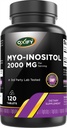 Oxify Myo-Inositol 2000 mg | 120 Tablets | Gluten-Free, Non-GMO | Supplement Made in USA