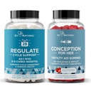 Eu Natural Regulate & Conception for Her Gummies Bundle – Hormone Balance for Women – Supports Fertility, Ovulation and Regular Cycles