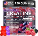 Creatine Gummies Complex 8000mg for Men and Women Creatine Monohydrate Gummy with BCAA Taurine for Muscle Strength and Energy Boost Sugar Free Pre-Workout Supplement - 120 Gummies