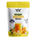 Ginger Turmeric Supplements with Piperine, Vitamin C, Vitamin D3 & Zinc | Shots for Joint, Heart, Brain, Gut & Skin Health | Ayurved | Powder (200 Shots, Ginger)