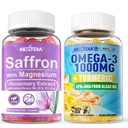 Magnesium Glycinate Gummies, Vegan Omega-3 1000mg + Turmeric