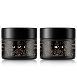 Shilajit Resin με Fulvic Acid & Trace Minerals, Original Siberian Shilajit Pure με 85+ Humic Acid Supplement for Energy & Immune System - 100 Serving / 50g (2 Pack), Gel