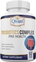 Probiotic Complex Pro Health - Digestive Balance and Immune Support - Natural and Organic Supplement - Καθημερινή Προβιοτική Υποστήριξη - Vegan and Non-GMO - Made in USA – 60 Capsule