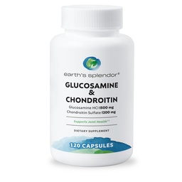 Γήινη Γλυκοσαμίνη HCI 1500 mg θειική χονδροϊτίνη 1200 mg συμπλήρωμα για άνδρες και γυναίκες, υποστηρίζει την κοινή υγεία, υποστηρίζει την καθημερινή κοινή λειτουργία (120 κάψουλες, 1+ μηνιαία προσφορά)