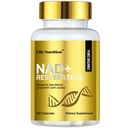 Life Nutrition NAD+ Supplement 2000 mg - 120 Capsules True NAD+ & Resveratrol, NMN Alternative Supports Anti-Aging, Cellular Energy & Repair, Metabolism & Brain Boost for Men & Women