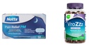 Acetaminophen Caplets 50 Count and AXIV VroZzz Melatonin Gummies 10 mg, 60 Count