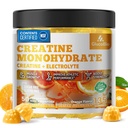 Creatine Monohydrate Gummies (5g) – Pre-Workout Energy & Muscle Growth Support for Men & Women | Orange Electrolyte Gummies (135 Count)