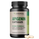 Apigenin Capsules 50mg - 120 Count Vegan, Non-GMO, Sleep & Cognitive Support Supplement - Chamomile Flavonoid for Relaxation, Prostate Health, Melatonin-Free, Liposomal Formula for Enhanced Absorption