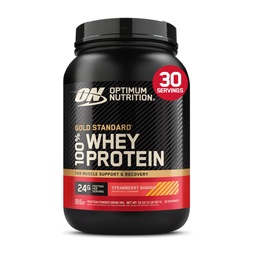 Βέλτιστη διατροφή Gold Πρότυπο 100% πρωτεΐνη Whey σκόνη, μπανάνα φράουλα, 2 λίρα (συσκευασία Μαΐου Vary)