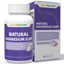 Extra Strength Magnesium Glycinate & Oxide Sleep Aid for Adults, Restful Sleep & Relaxation, Melatonin Free Sleep Support, Stress Relief, Muscle Support, High Absorption, 60 Capsules