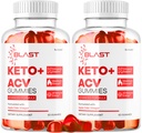 (2 Pack) Blast Keto ACV Gummies - Επίσημη Blast Keto ACV Advanced Premium 1050MG Βιταμίνη Gummys, Blast Keto Όλα τα φυσικά Apple Cider Vinegar Formula, BlastKeto ACV Review, 120 Gummies για 2 μήνες