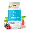 DR VITAMIN SOLUTIONS Fat Burner with GLP‑1 Support – Raspberry Ketones, Green Tea & Kelp – Metabolism & Appetite Support for Women & Men – 30 Capsules