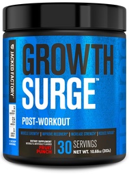 Jacked Factory Growth Surge Creatine Post Workout w/L-Carnitine - Daily Mus Builder & Recovery Supplement with Creatine Monohydrate, Betaine, L-Carnitine L-Tartrate - 30 Servings, Fruit Punch