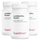 Supersmart - Lactobacillus Reuteri 5 Billion CFU per Day - Probiotic Supplement | Non-GMO & Gluten Free - 60 * 3 DR Capsules