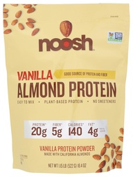 Σκόνη πρωτεΐνης αμυγδάλου με βάση το NOOSH Vanilla 41 Gram - Vegan Protein Powder, Όλα τα φυσικά συστατικά, Μη ΓΤΟ, Χωρίς γλουτένη, Kosher, Χωρίς φυστίκι, Χωρίς σόγια, Χωρίς γαλακτοκομικά (Vanilla)