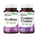Wild & Organic Skullcap 60 Capsules & Passion Flower 60 Capsules