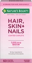 Nature's Bounty Hair, Skin and Nails Caplets 60 ea