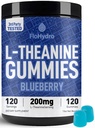 L-Theanine Gummies | 200mg L Theanine per Serving | 120 Servings | Zero Sugar | 3rd-Party Lab Tested