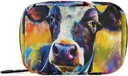 Pill Box Fun Cow 7 Day Pill Case Travel Pill Organizer Bag with diamond Weekly Vitamin Medicine Supplement Sahibi Pouch Bag