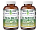 Amazing Formulas Fenugreek Seed 1220 Mg | 180 Veggie Capsules Supplement | Made with Pure Seed Extract | Non-GMO | Gluten Free | Made in USA | 2 Pack | Ideal for Vegetarians