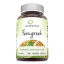 Amazing India Fenugreek Seed Extract 610 mg 180 Veggie Capsules Supplement | Non-GMO | Gluten Free