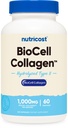 Nutricost BioCell Collagen (1,000mg) 120 Capsules - Hydrolyzed Type II Collagen Supplement, GMO-Free, Gluten-Free, 60 Servings