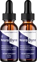 Neurodyne Liquid Drops – Neuro Dyne Natural Liquid Dietary Natural Blend Supplement (2 Pack – 2 Month Supply)