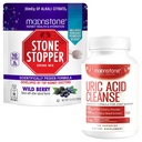 Moonstone Stone Stopper Drink Mix, 30-Day Supply Wild Berry + Uric Acid Bundle