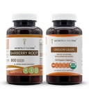 Secrets of the Tribe Barberry Root and Oregon Grape Capsules 2х120 Cap | Berberis Vulgaris Dried Bark and Mahonia spp. Dried Root