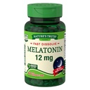 Nature's Truth Melatonin 12 mg Fast Dissolve Tabs Natural Berry Flavor - 60 ct, Pack of 6