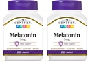 21st Century Melatonin 3 mg Tablets, 200 Count (Pack of 2)