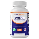 Vitamatic DHEA 100 mg + Pregnenolone 30 mg | 240 Capsules | Non-GMO | Made in USA