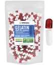 XPRS Nutra Size 00 Empty Capsules - 500 Count Empty Gelatin Capsules - Pills DIY Capsule Filling - Fillable Pill Gel Caps for Do-It-Yourself Supplements (Clear Red/White)