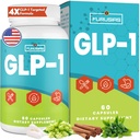 GLP-1, 16 in 1 GLP-1 Supplement for Women & Men, 4X GLP-1 Targeted Formula with Hops, Green Tea Extract & Cinnamon Bark, GLP for Gut, Digestion & Overall Health, Vegan, 60 Caps