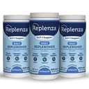 Replenza Daily Replenisher GLP-1 Nutritional Support, Powder, Muscle Recovery, Digestive Health & Skin Elasticity Mix of Amino Acids, Prebiotics and Collagen Peptides – Unflavored, 3 Pack