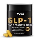 GLP-1 Supplement for Women & Men with Probiotic Blend and Berberine, 120 Capsules