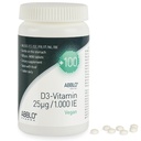 ABBLO Vegan D3-Vitamin 1000iu (25 mcg) 100 Days of Supply for Immune Support