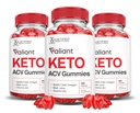 (3 Pack) Valiant Keto ACV Gummies Advanced Formula 1000MG Valant Keto Gummies Apple Cider Vinegar Formulated with Pomegranate Beet Juice Powder B12 Vegan Non GMO 180 Gummys