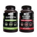 PURE ORIGINAL INGREDIENTS Acerola Cherry & Quercetin Bundle, (365 Capsules Each) No Magnesium or Rice Fillers