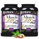 Muscle Ezze PM Plus Night Time Capsules by Doctors Nutra (Pack of 2) - Nighttime Use - Gluten-Free - 120 Capsules
