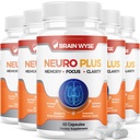 (5 Pack) Neuro Plus Brain and Focus Supplement Brain Wyse Pill (300 Capsules)
