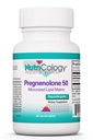 NutriCology Pregnenolone 50 mg - Micronized Hormone Precursor - Stress & Well-Being Support - Enhanced Absorption Formula - 60 Servings - 60 Tablets