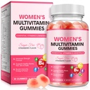 Sugar-Free Women's Multivitamin Gummies – with Inositol, Iron, Biotin for Energy, Hair, Skin & Nails – Vegan, Non-GMO, Gluten-Free, Keto Friendly – 60 Gummies (30 Day Supply)