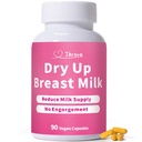 Dry Up Breastmilk Fast, Dry Up Milk Supply, Stop Breastfeeding Products for Women, Stopper Pumping & No Engorgement, Fast Milk Flow Reduction, 90 Capsules