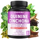Quinine Cinchona Bark Capsules with Quinine Cinchona Bark, Pumpkin Seeds, Spinach and More - 90 Capsules for 3 Months Supply