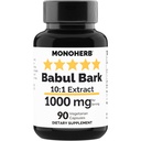 MONOHERB Babul Bark Extract 1000 mg - 90 Vegetarian Capsules