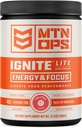 ΜΤΝ OPS Ignite Lite Energy Drink Powder Χωρίς γλουτένη Συμπλήρωμα νιτρικού οξειδίου Drink Mix, L Arginine, L Citrulline, Caffeine & Nootropic Sugar Free Drink Mix, 45 Servings, Pink Citrus
